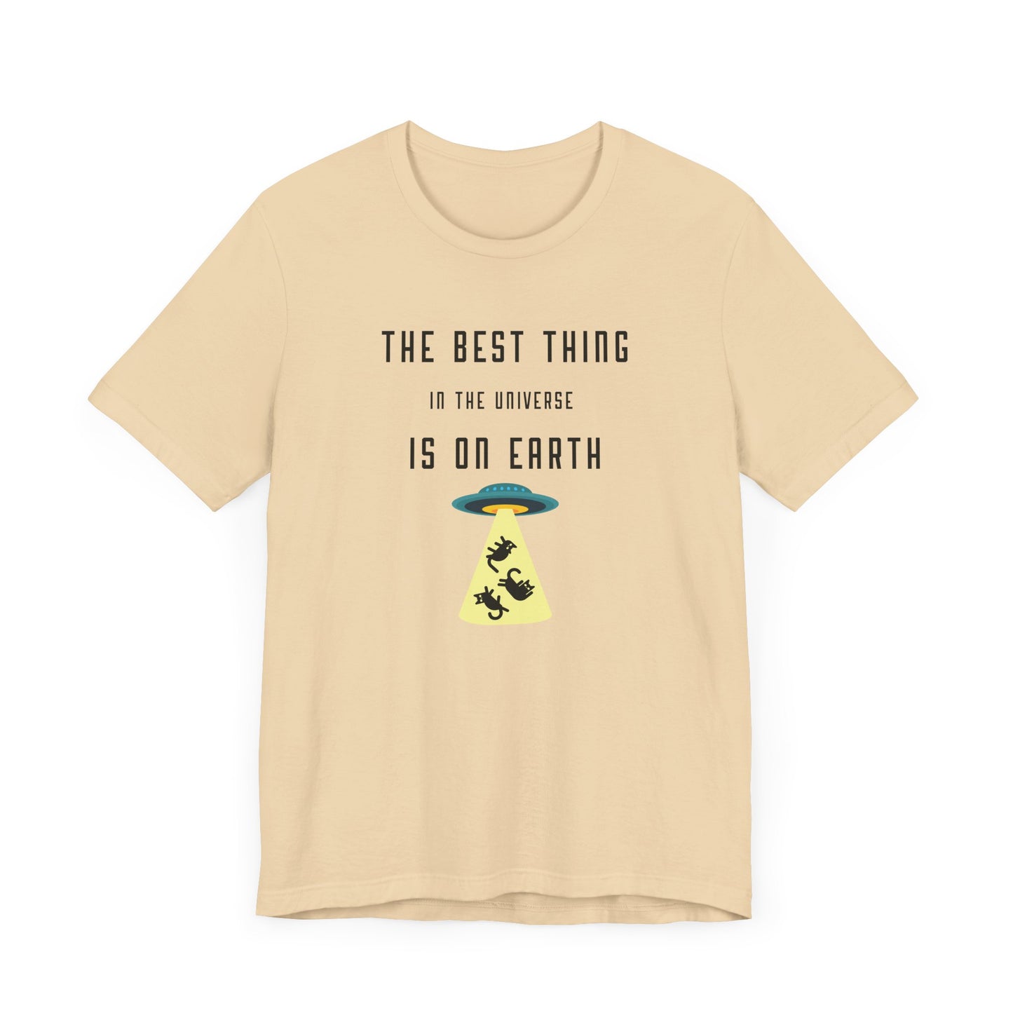 soft cream ufo cat alien t-shirt