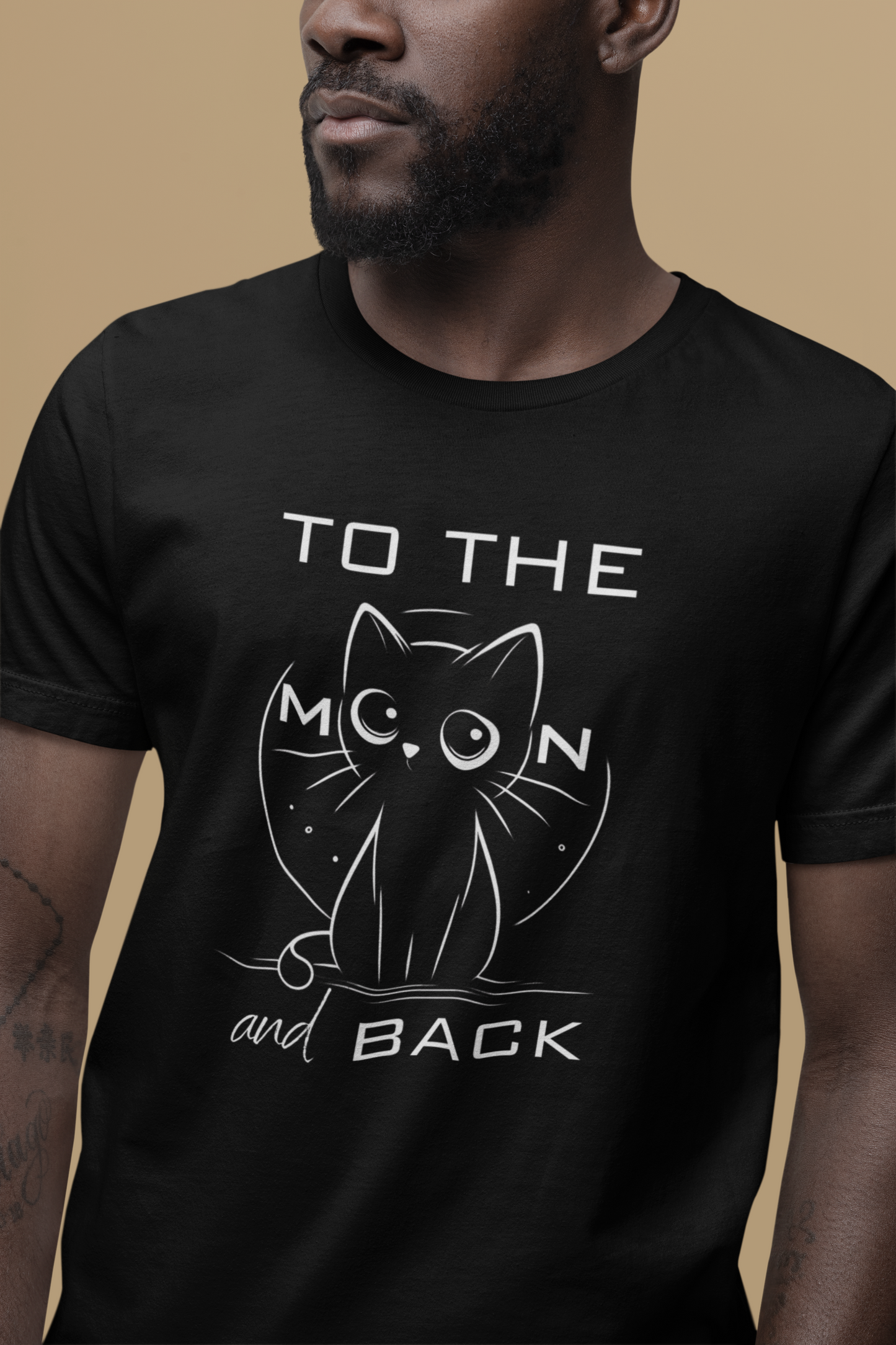 To the Moon and Back – Cute Cat Love Quote T-Shirt