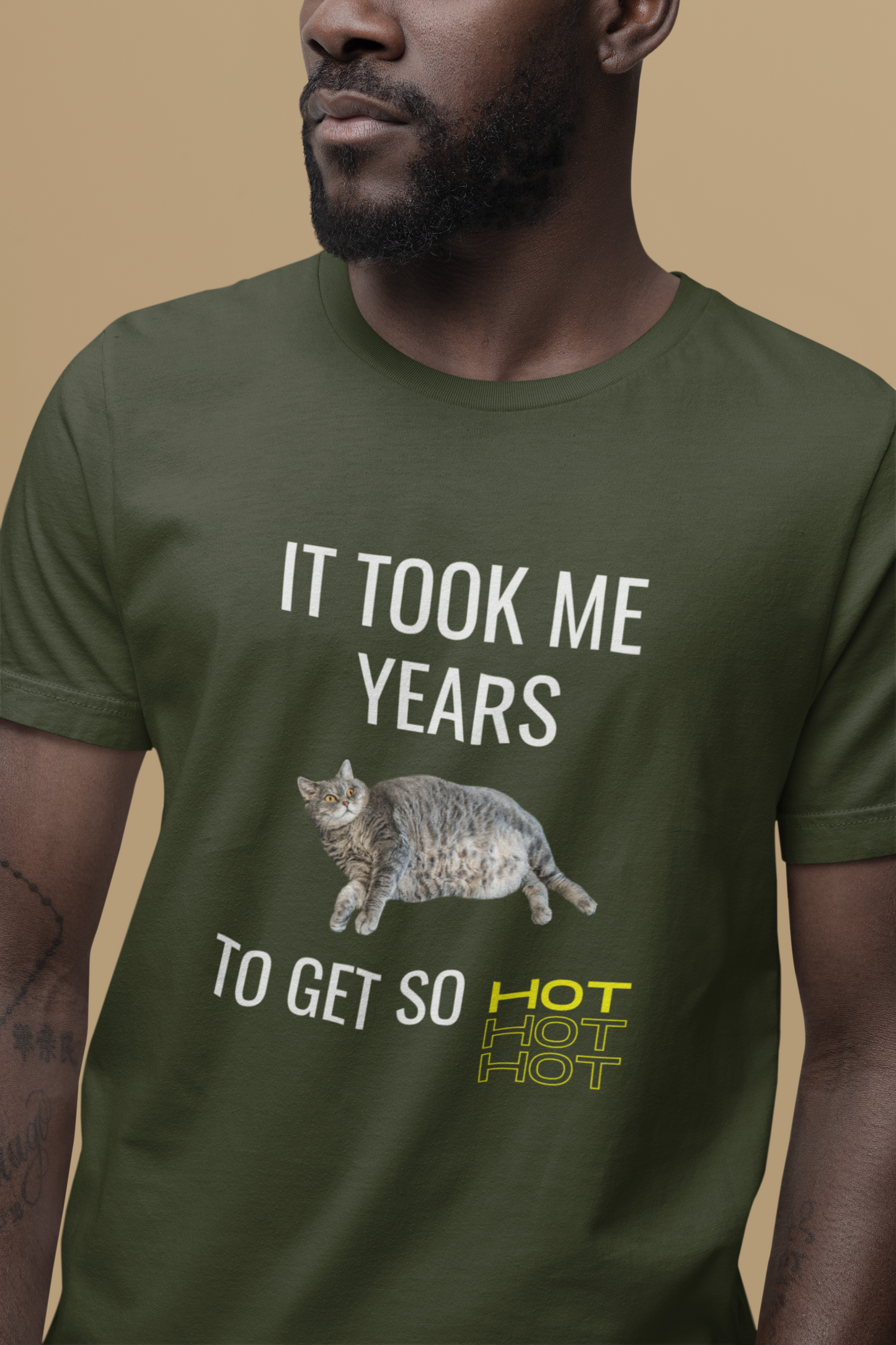 It Took Me Years to Get This Hot – Funny Chubby Cat T-Shirt (Unisex)