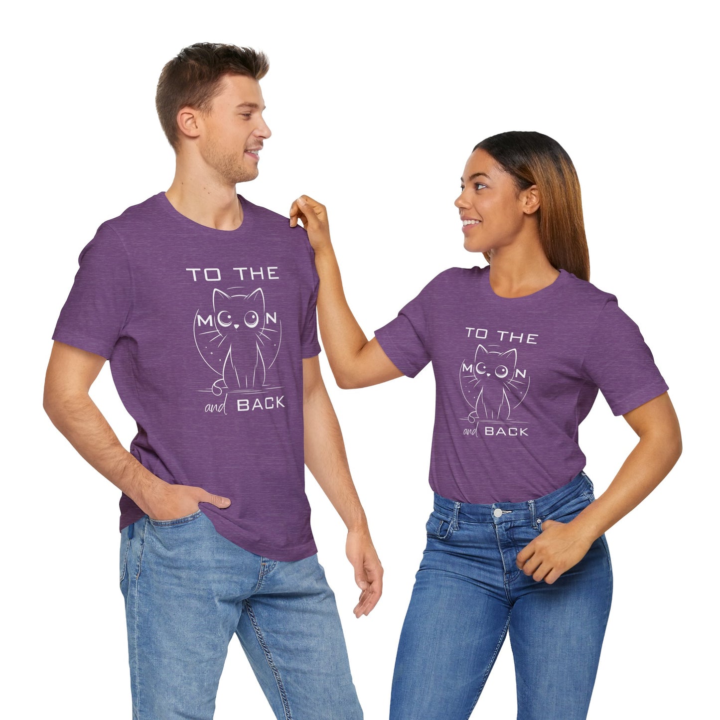 To the Moon and Back – Cute Cat Love Quote T-Shirt