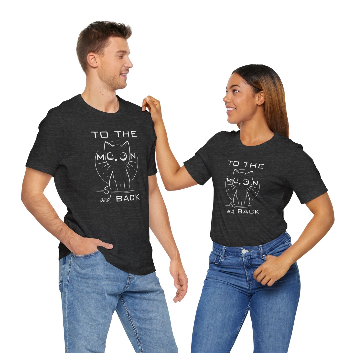 To the Moon and Back – Cute Cat Love Quote T-Shirt