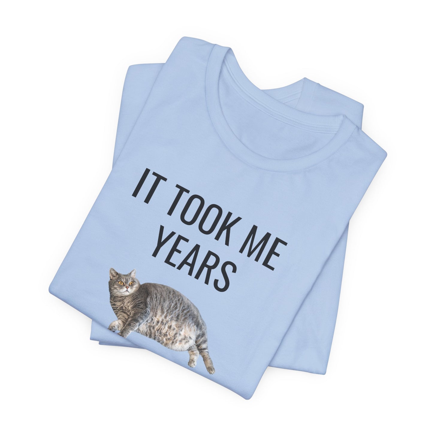 It Took Me Years to Get This Hot – Funny Chubby Cat T-Shirt (Unisex)