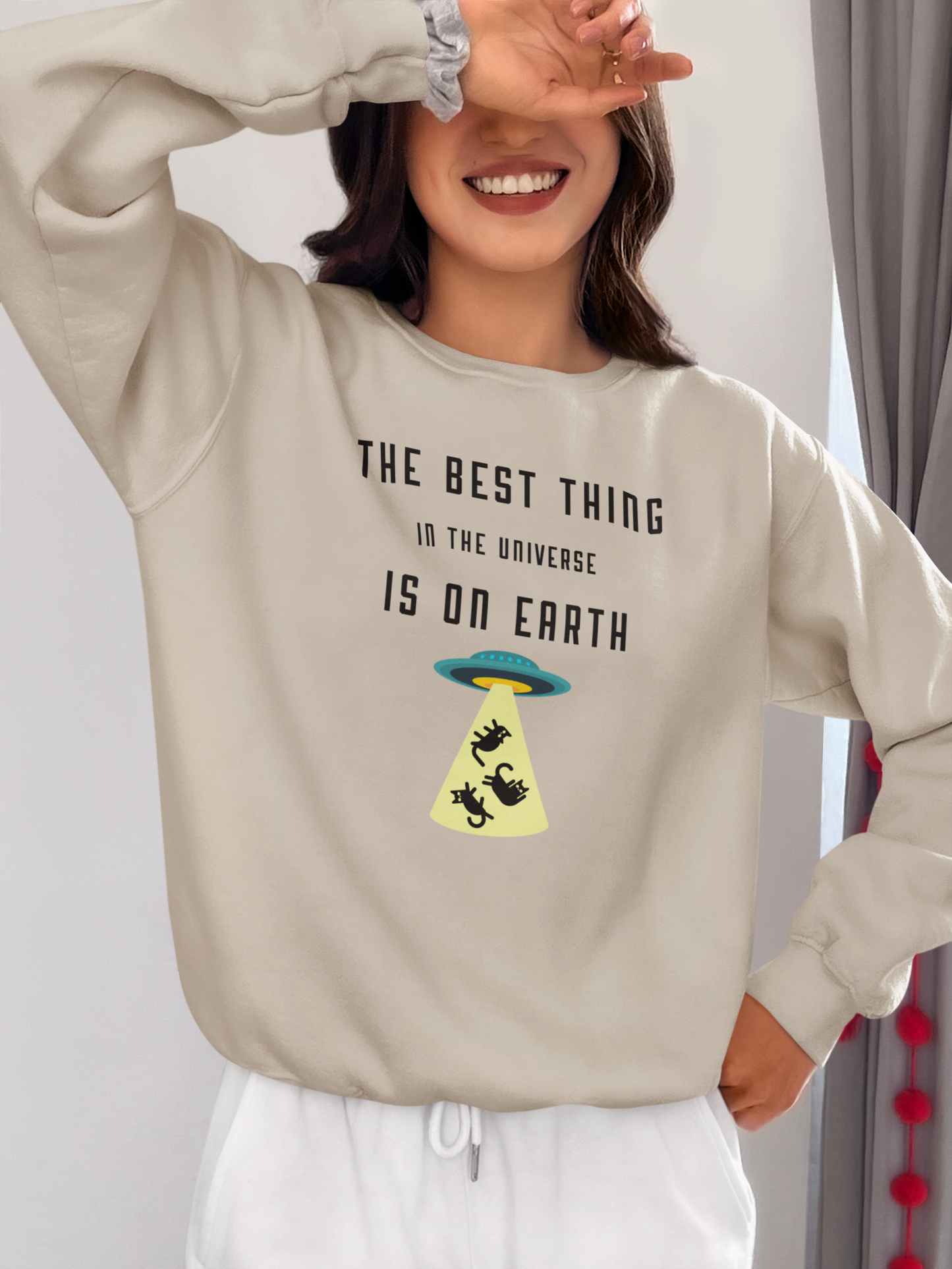 The Best Thing in the Universe – Funny Cat Sweatshirt