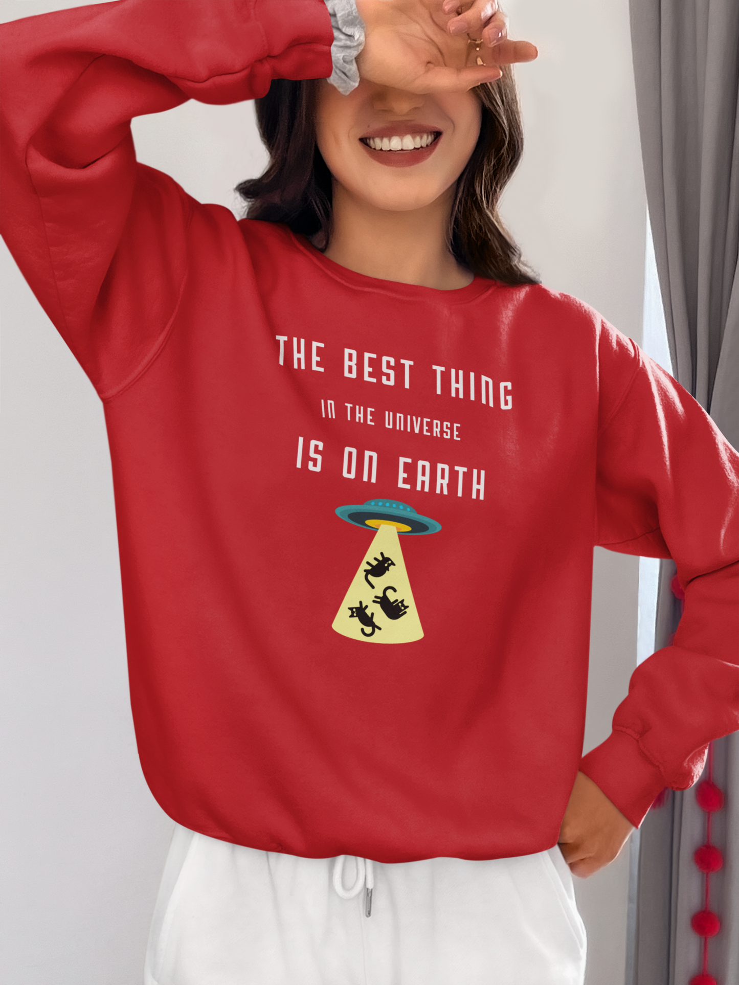 The Best Thing in the Universe – Funny Cat Sweatshirt