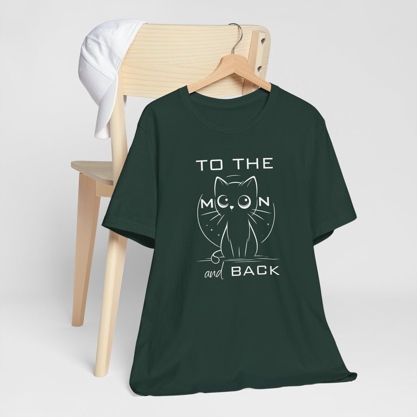 To the Moon and Back – Cute Cat Love Quote T-Shirt