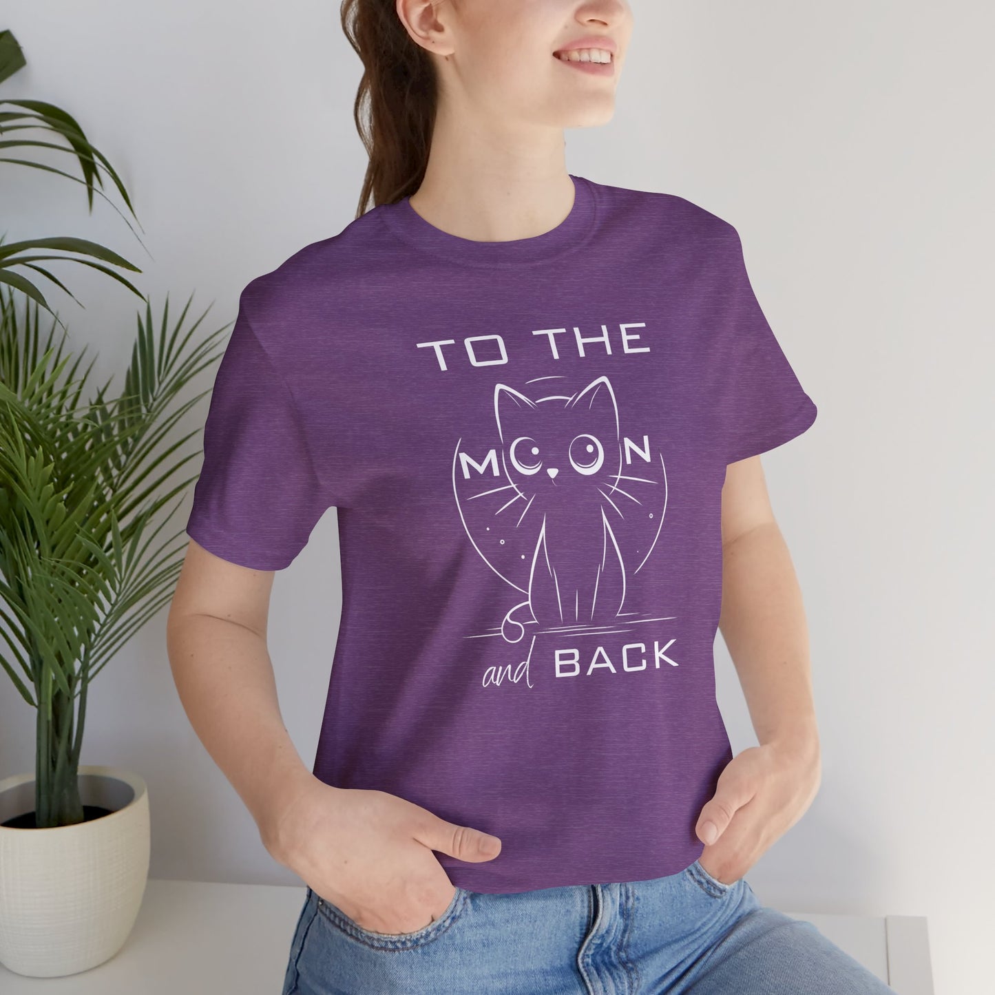To the Moon and Back – Cute Cat Love Quote T-Shirt