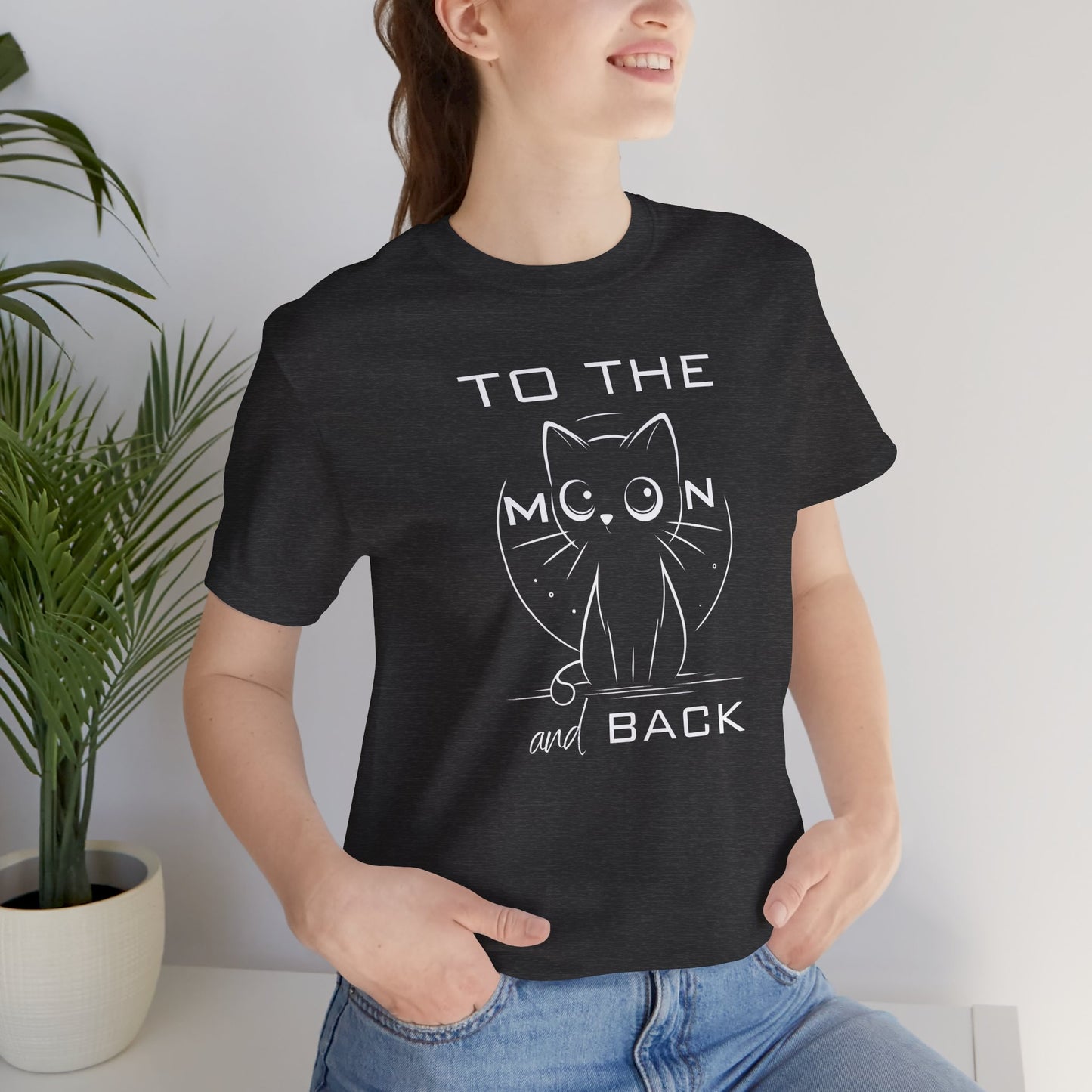To the Moon and Back – Cute Cat Love Quote T-Shirt