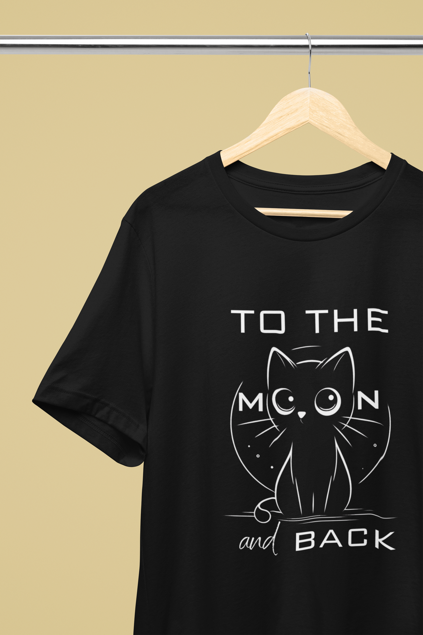 To the Moon and Back – Cute Cat Love Quote T-Shirt