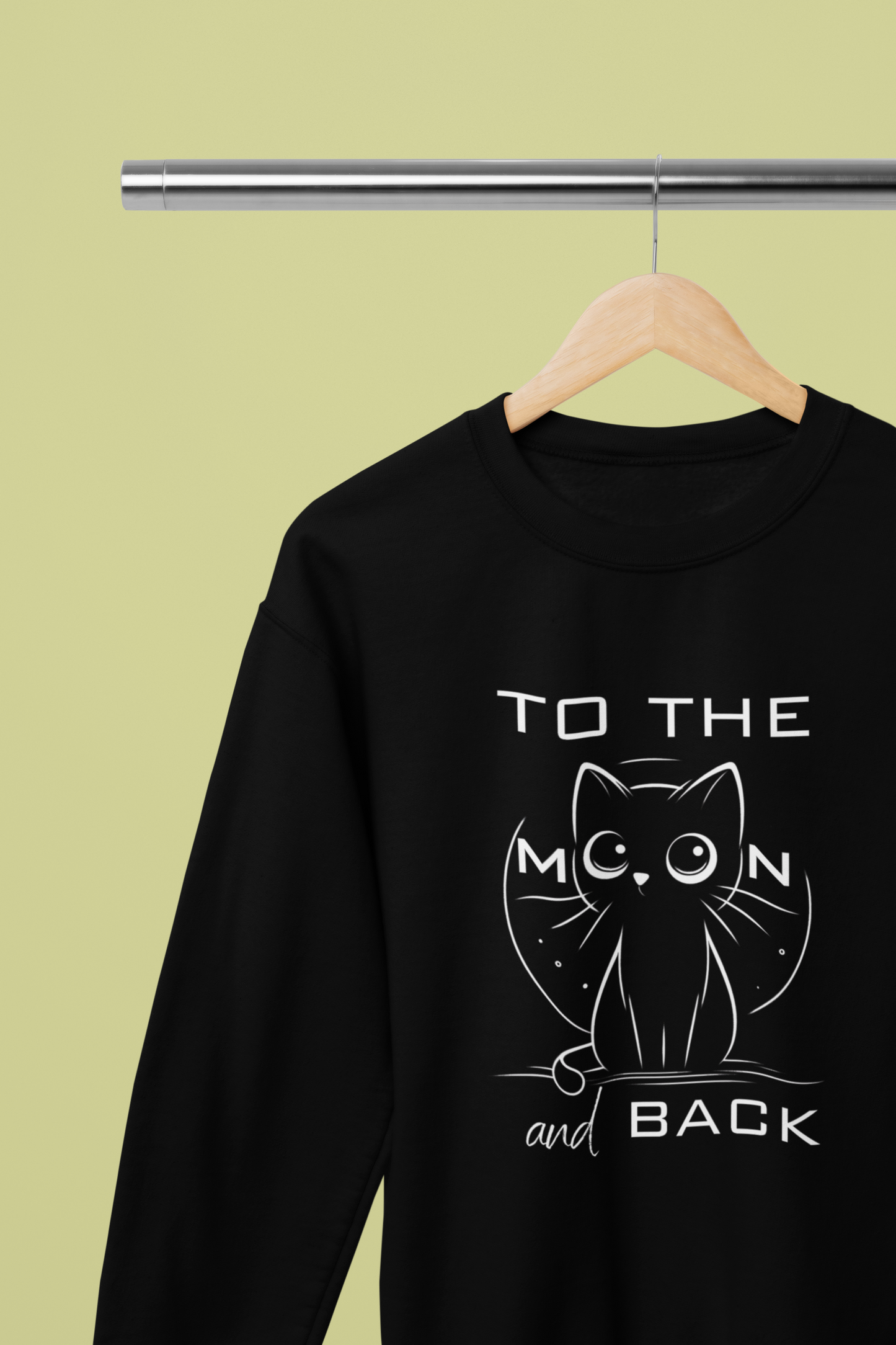 To the Moon and Back – Cute Cat Love Sweatshirt