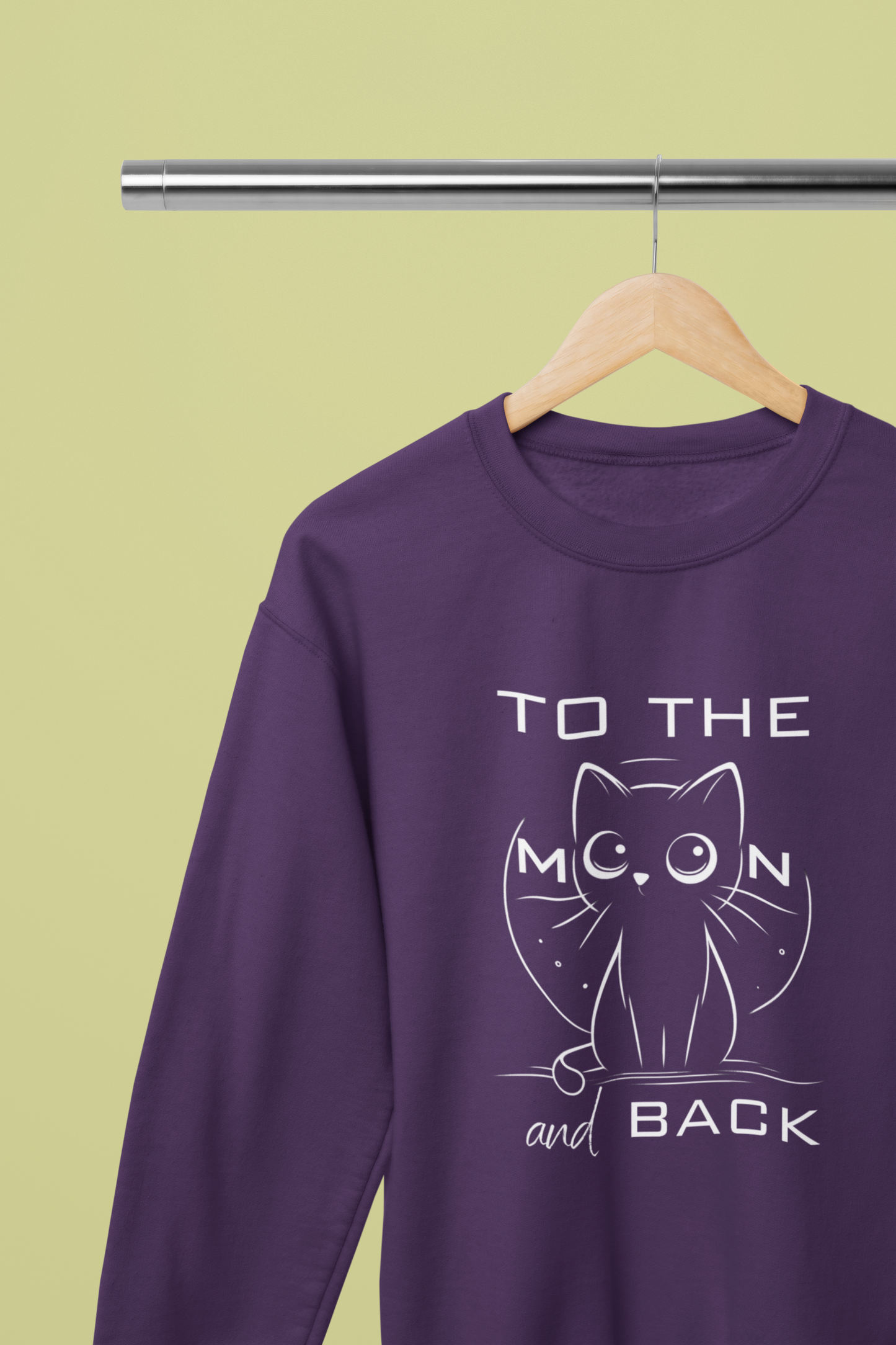 To the Moon and Back – Cute Cat Love Sweatshirt