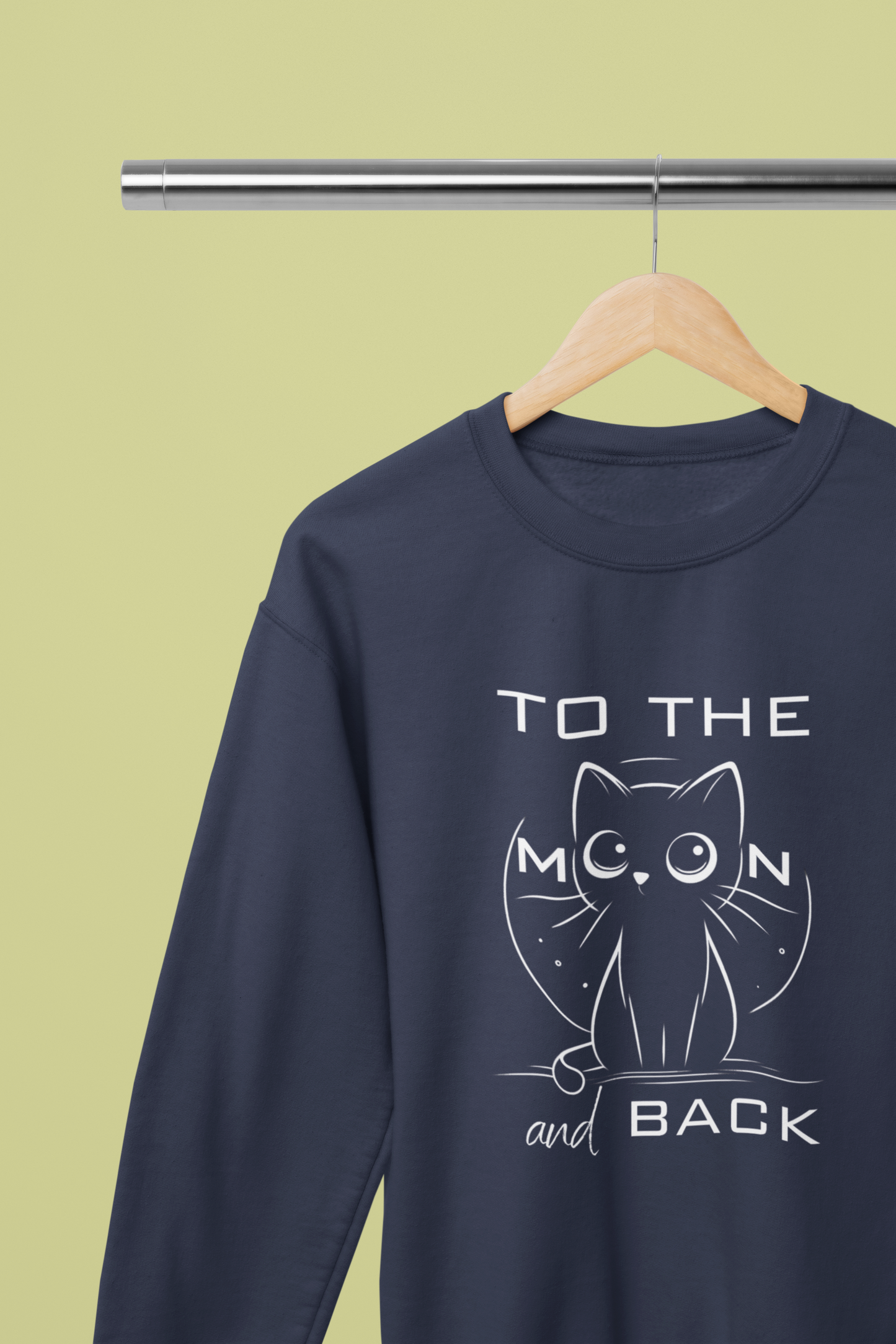 To the Moon and Back – Cute Cat Love Sweatshirt