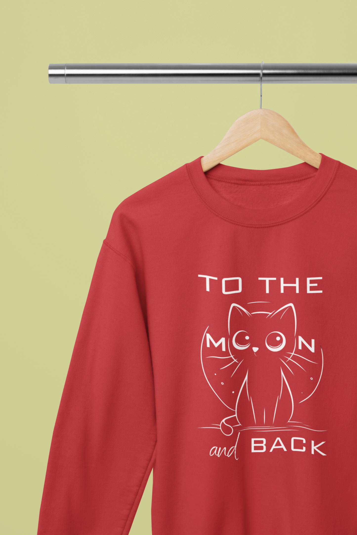 To the Moon and Back – Cute Cat Love Sweatshirt