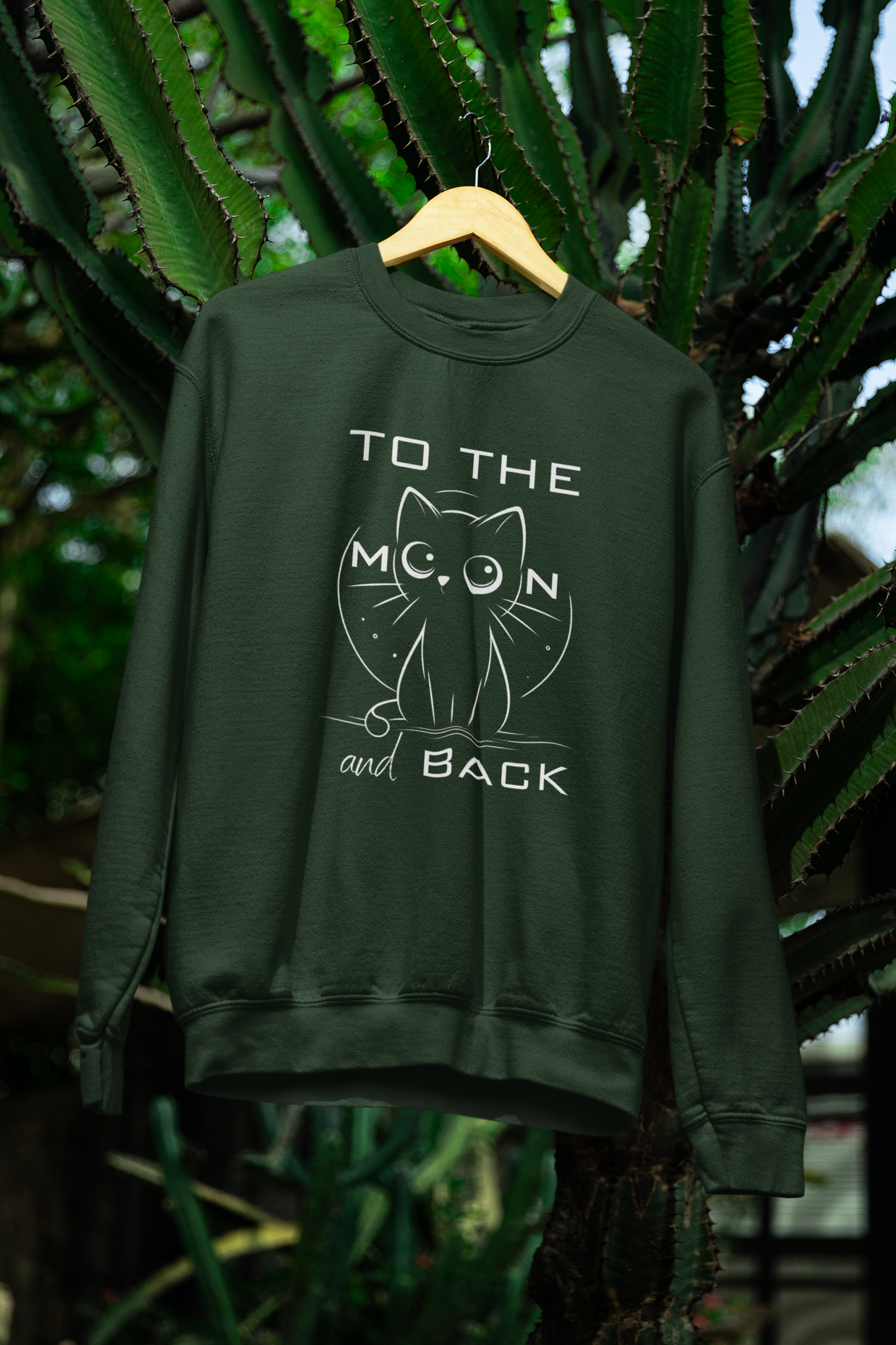 To the Moon and Back – Cute Cat Love Sweatshirt