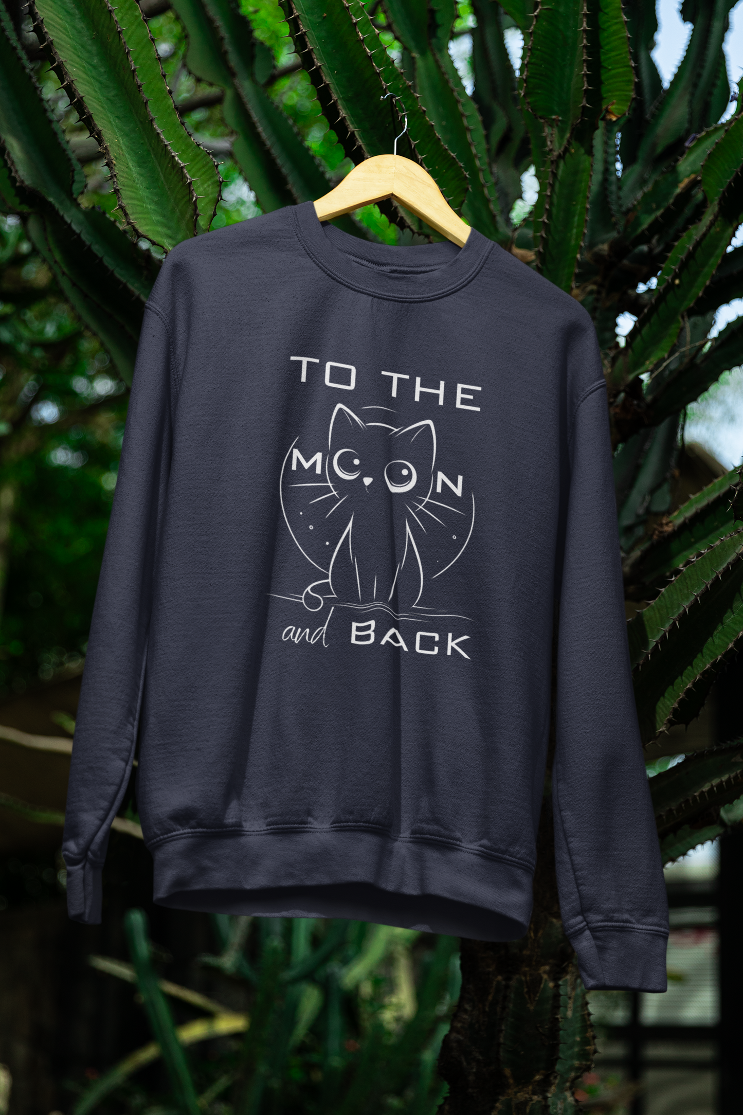 To the Moon and Back – Cute Cat Love Sweatshirt