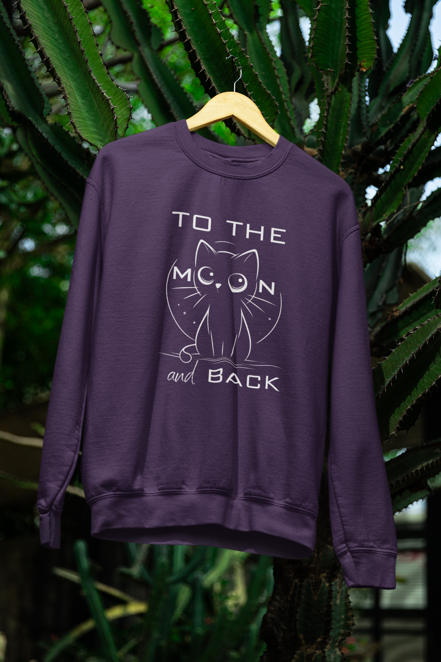 To the Moon and Back – Cute Cat Love Sweatshirt