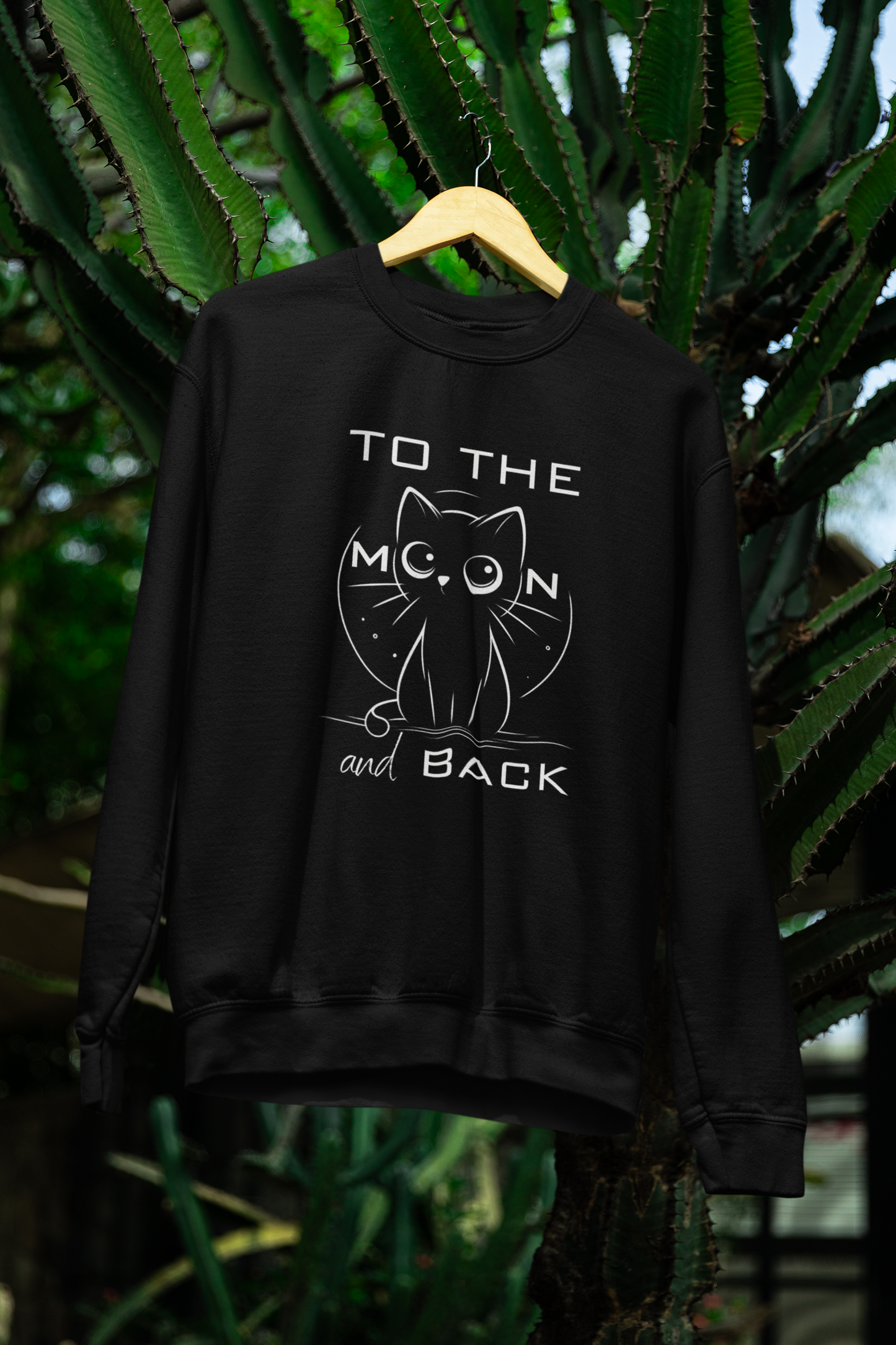 To the Moon and Back – Cute Cat Love Sweatshirt