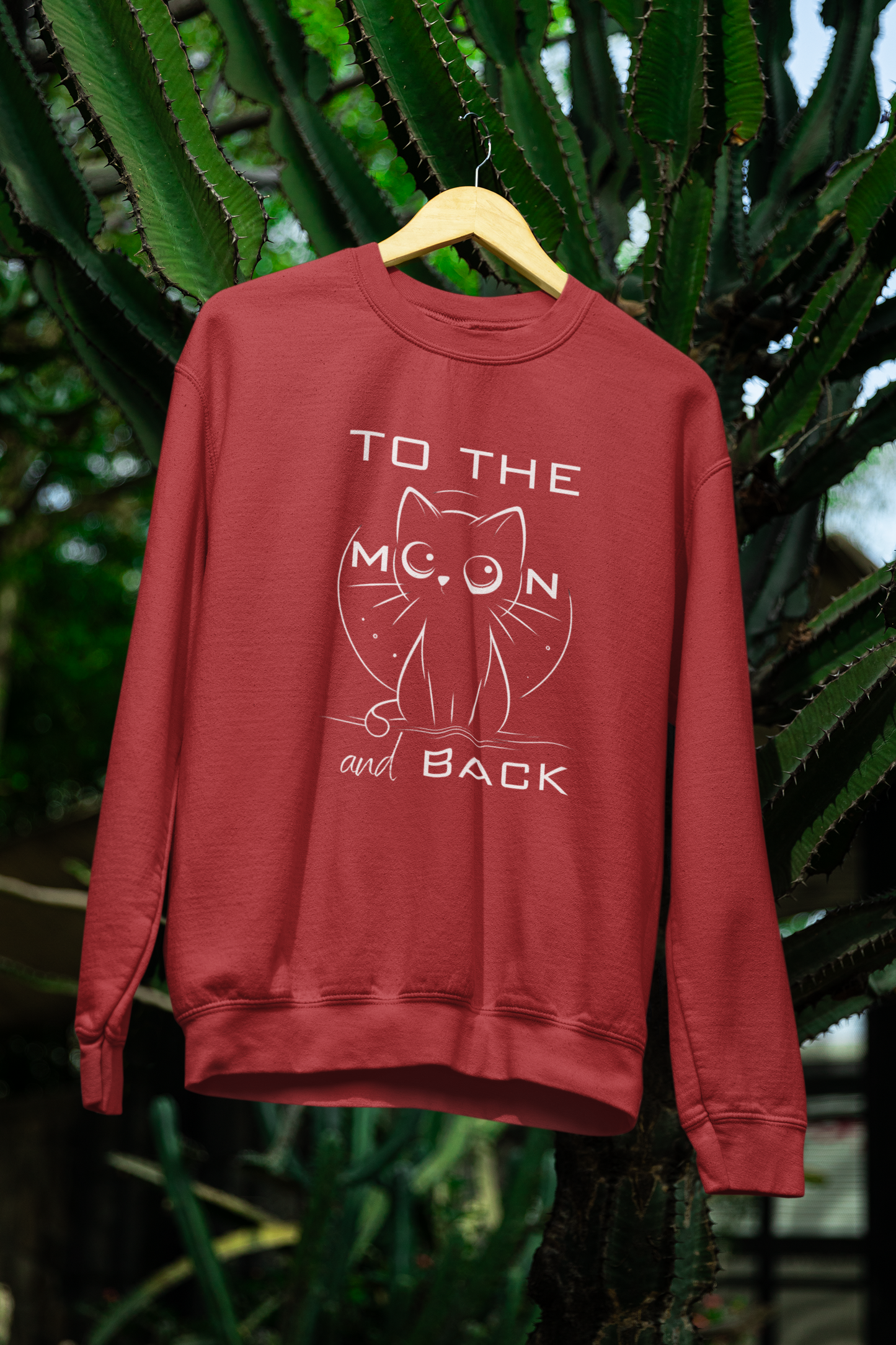 To the Moon and Back – Cute Cat Love Sweatshirt