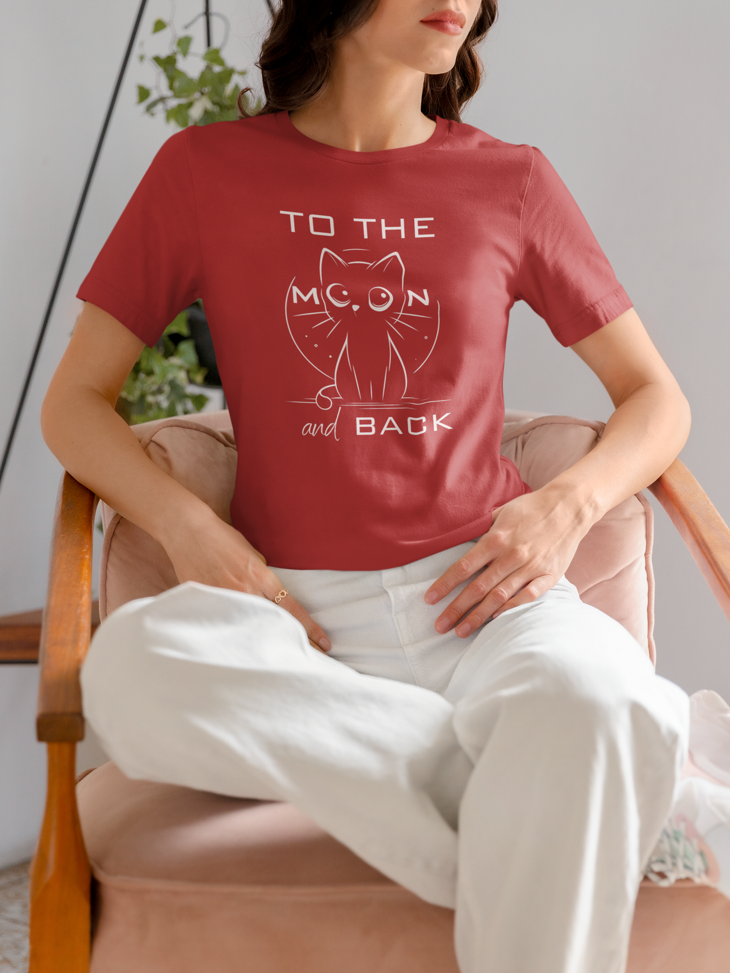 To the Moon and Back – Cute Cat Love Quote T-Shirt