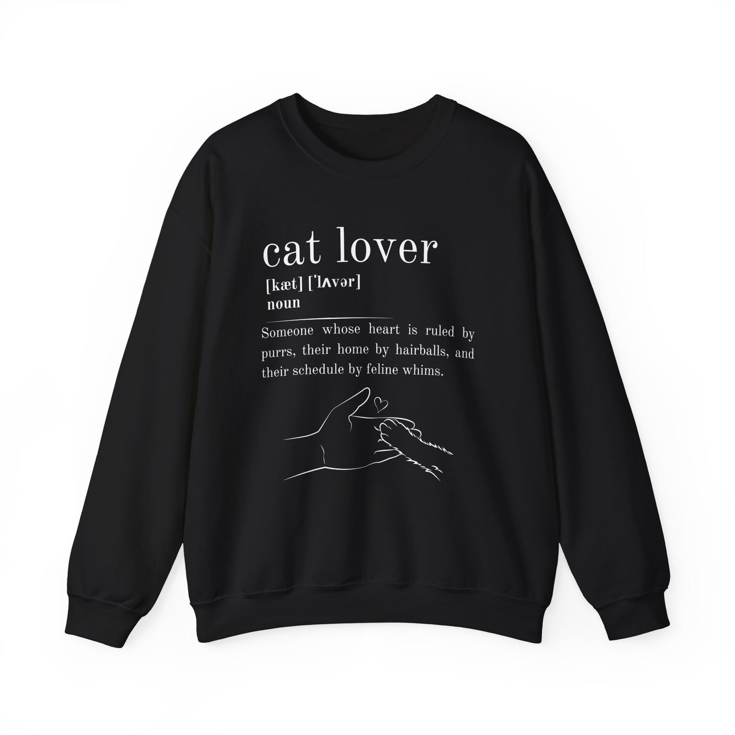 Cat Lover Definition Sweatshirt