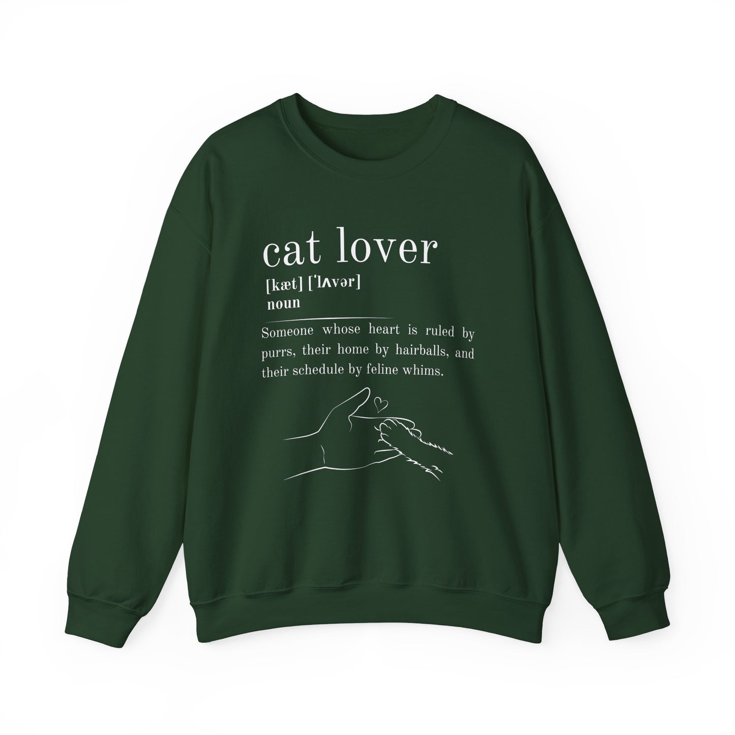 Cat Lover Definition Sweatshirt