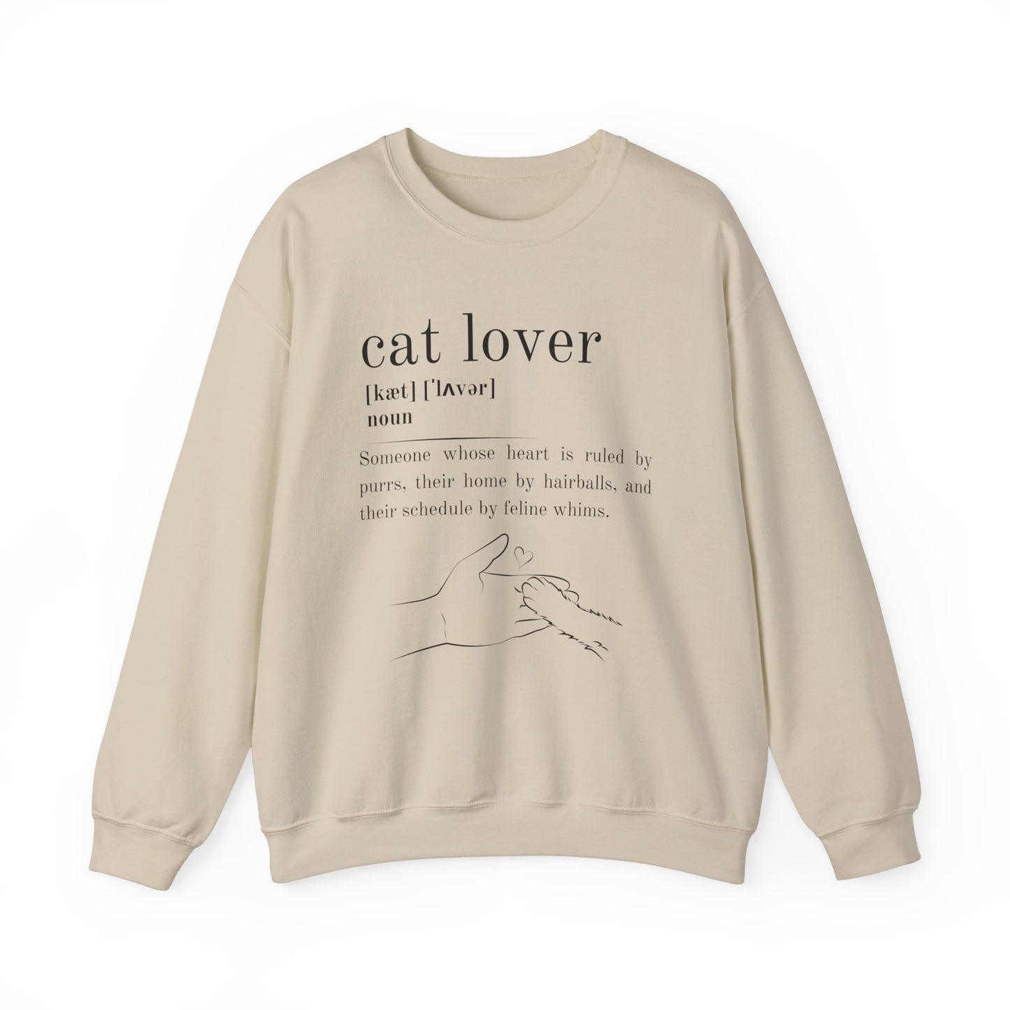 Cat Lover Definition Sweatshirt