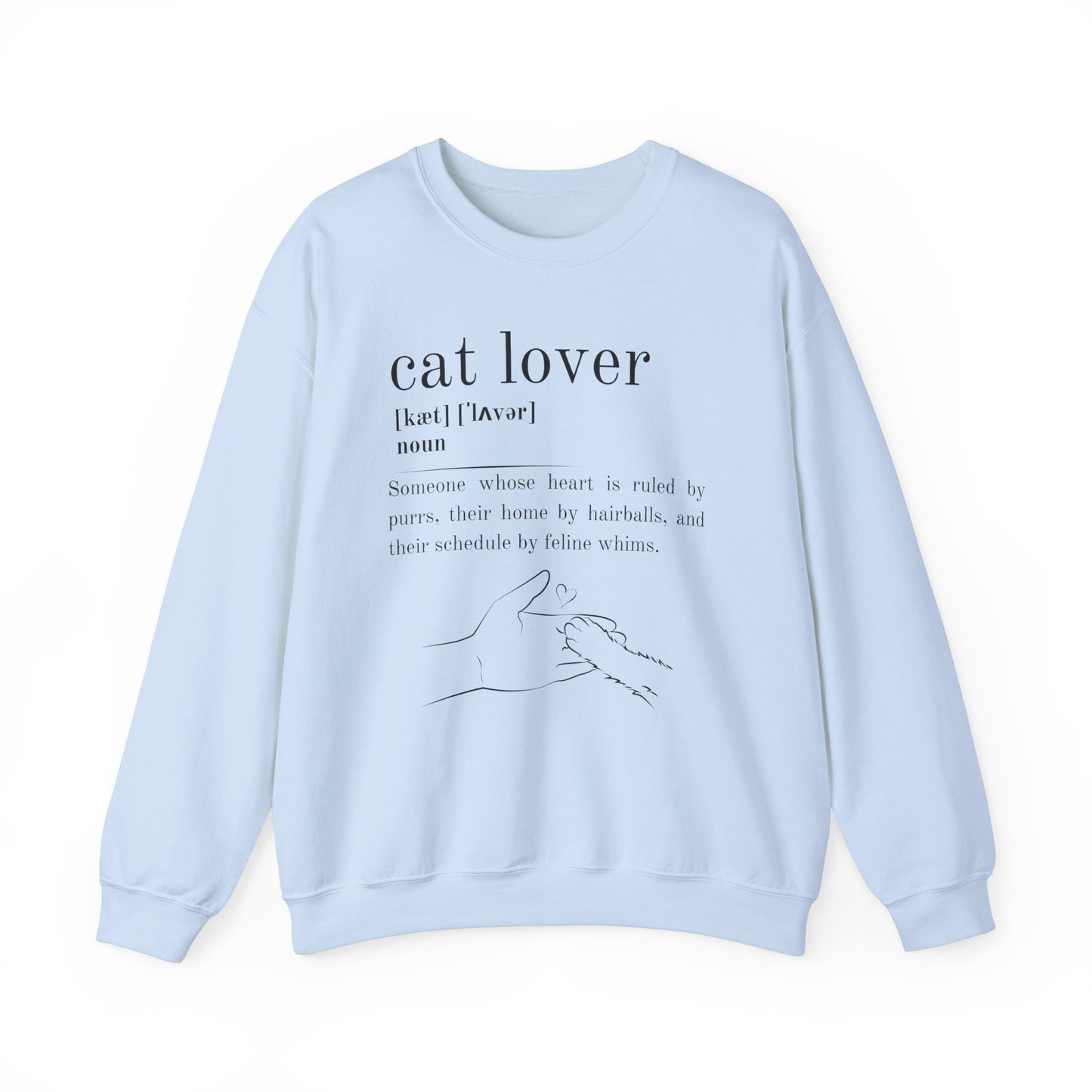 Cat Lover Definition Sweatshirt