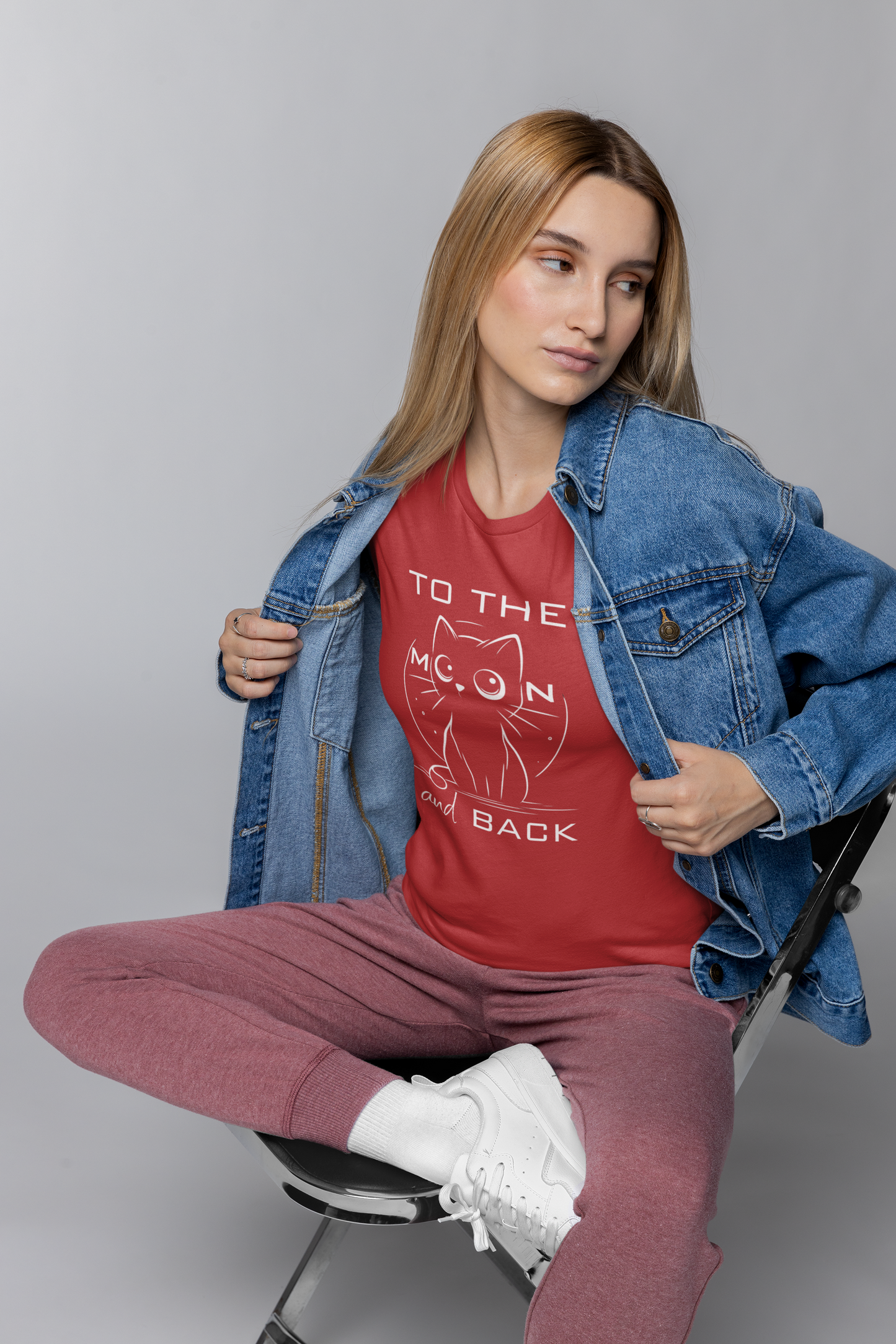 To the Moon and Back – Cute Cat Love Quote T-Shirt