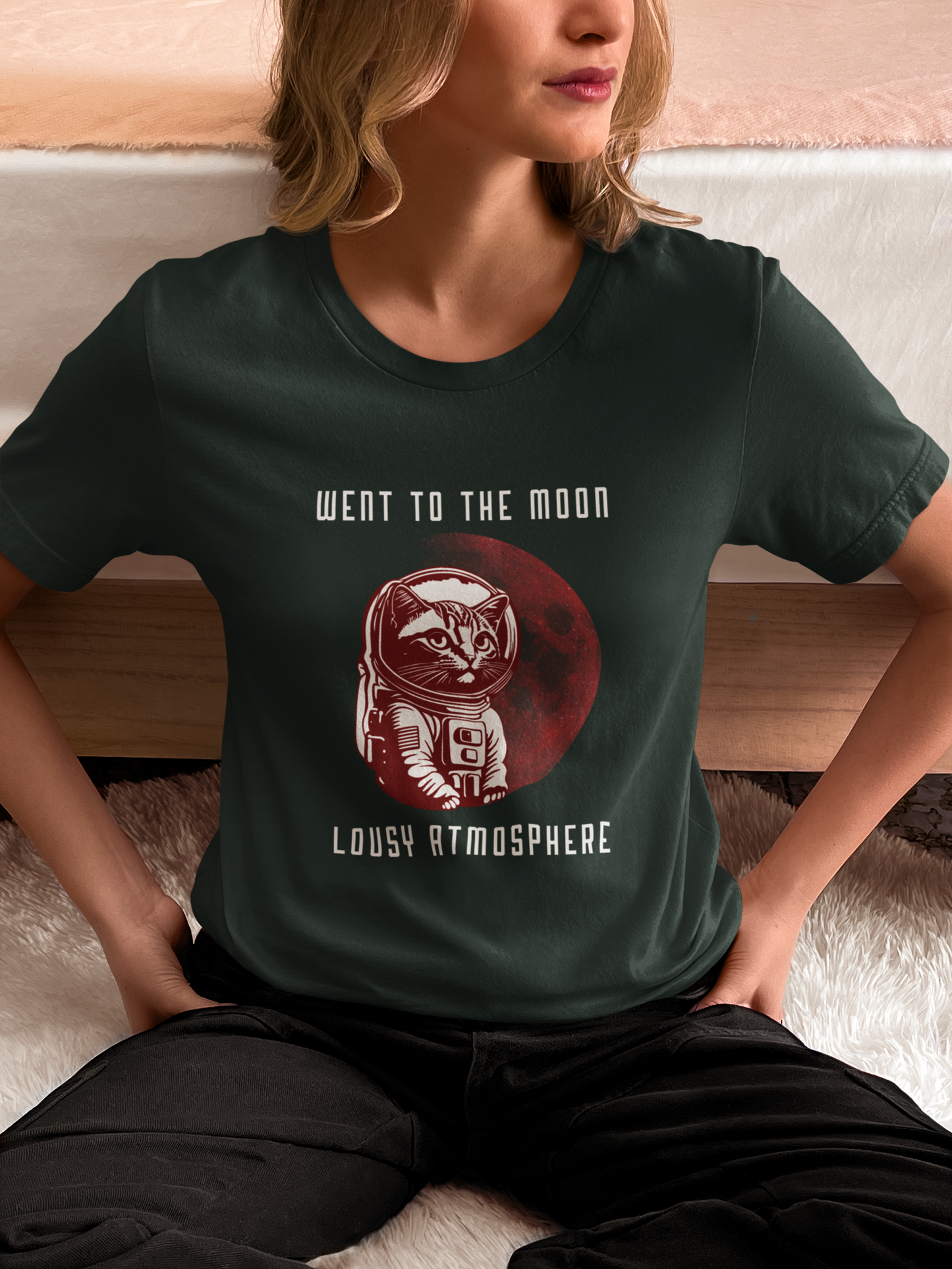 Went To The Moon Cat T-shirt