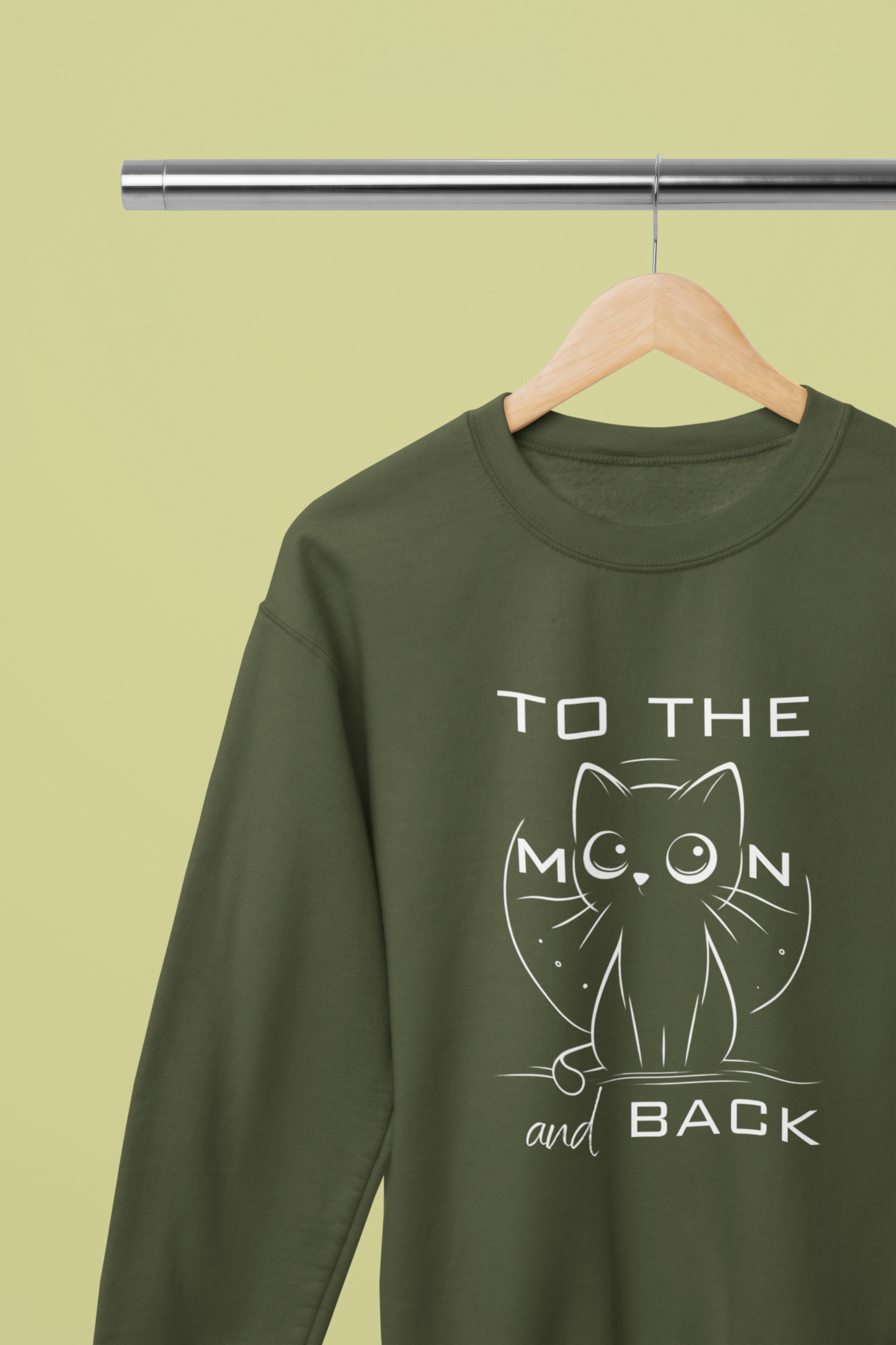 To the Moon and Back – Cute Cat Love Sweatshirt
