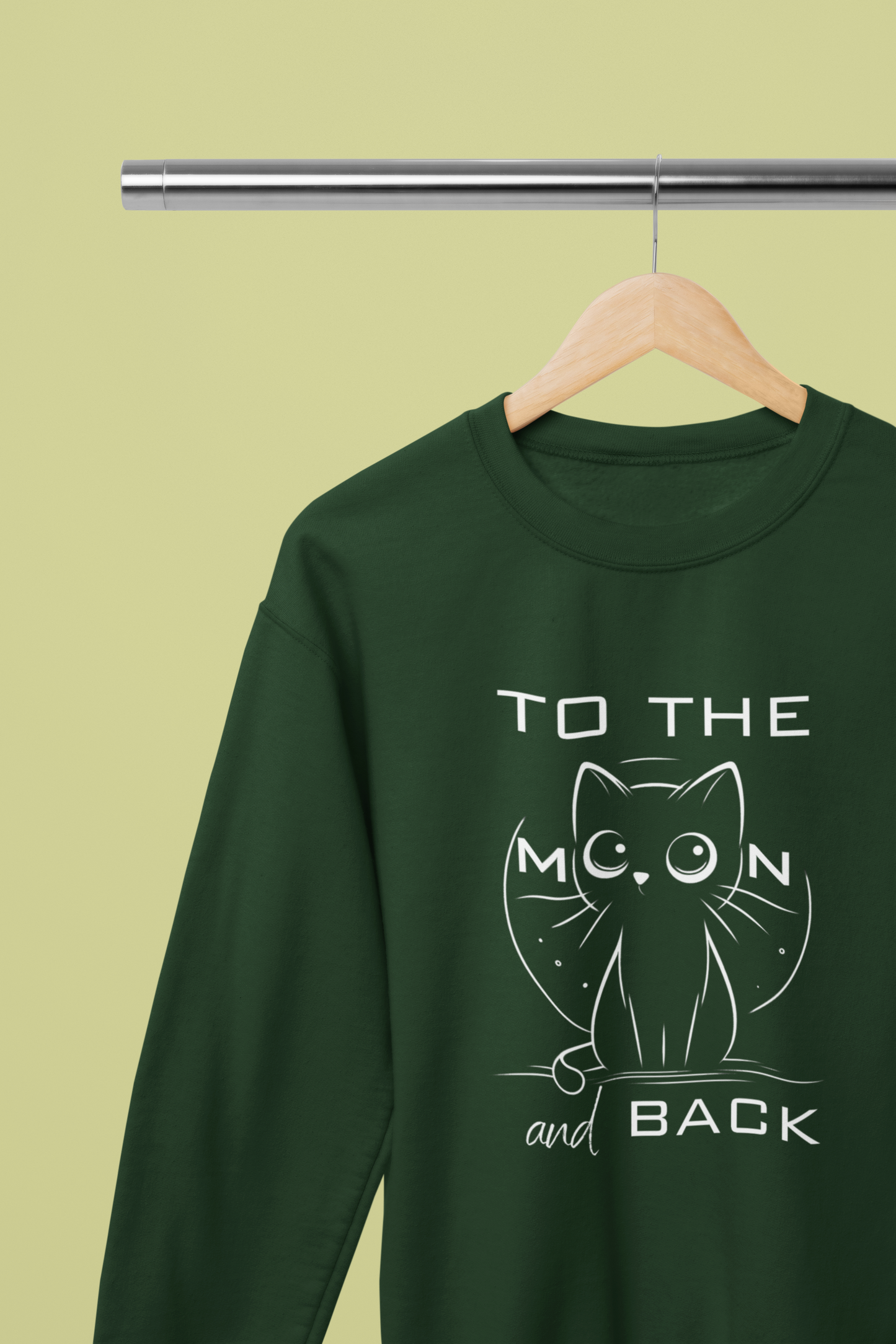 To the Moon and Back – Cute Cat Love Sweatshirt
