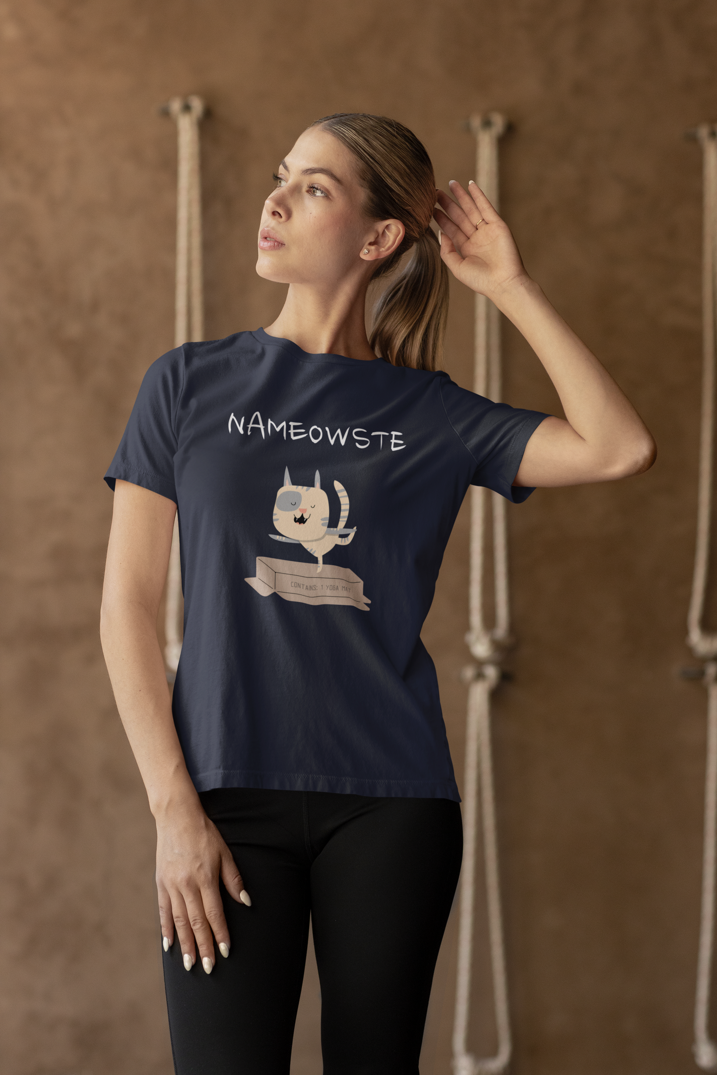 Nameowste Cat Yoga T-Shirt